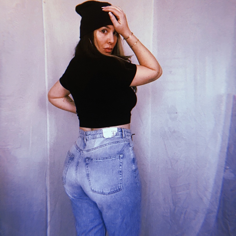 TOPSHOP MOTO “MOM” High Waister Jeans